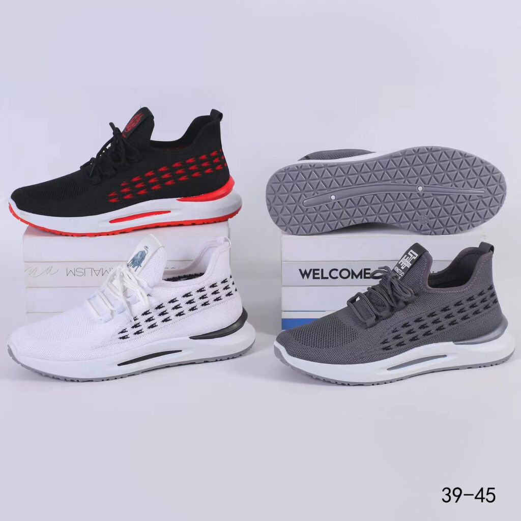 Knitting White Mens Sneakers