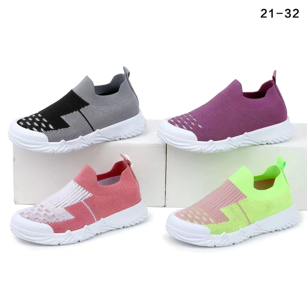 Fly Knitted Mesh Kids Running Shoes